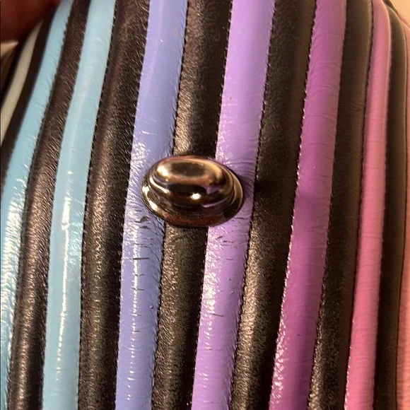 COACH Parker with Multicolor Striped Quilting Women's Bag - Picture 6 of 8